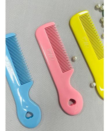 Pack of 4 Round Tip Baby Combs for Sensitive Scalp - Gentle Bristles - 1.0 Count - Buy Online on GoSupps.com