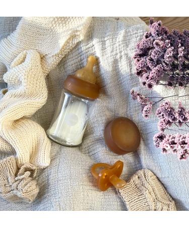 HEVEA Wide Neck Glass Baby Bottle 2-Pack, Plastic-Free, BPA and Phthalates-Free (150ml / 5oz) - Buy Online on GoSupps.com