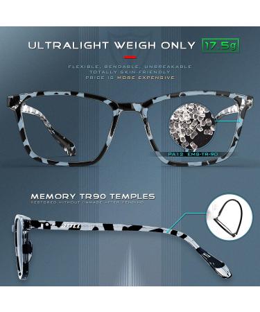 ATTCL Unisex Blue Light Filter Glasses - UV Protection & Headache Relief | Non-Prescription Computer Glasses M BL5577-Marble - Buy Online on GoSupps.com