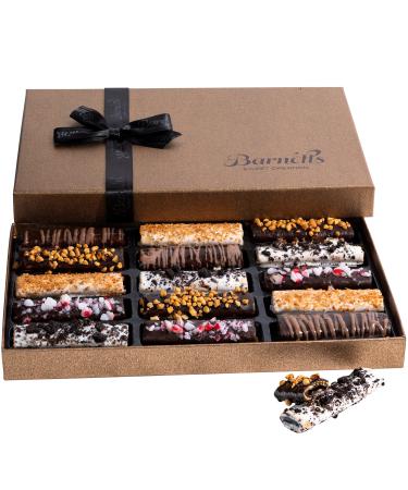 Barnetts Cookies Gift Baskets Chocolate Covered Hazelnut Wafers, Fathers Day Prime Gifts Box Ideas For Dad Gourmet Vegan Food Basket Delivery Husband Grandpa Him From Daughter Wife Son Kids Girlfriend Summer