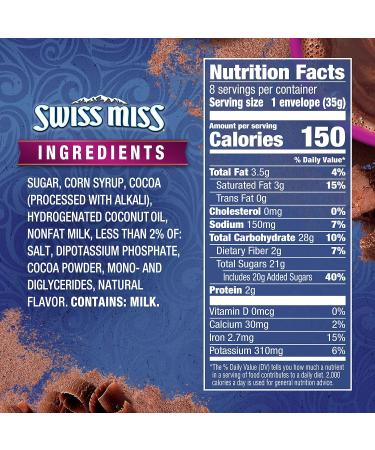 Swiss Miss Indulgent Collection Dark Chocolate Sensation Hot Cocoa Mix 283g - Buy Online on GoSupps.com