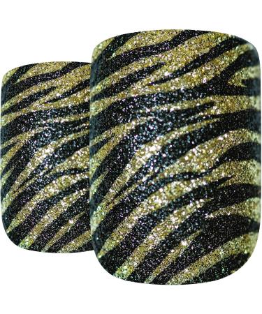 False Nails French Manicure Gold Camouflage 24 Full Cover Medium Tips UK - Buy Online on GoSupps.com