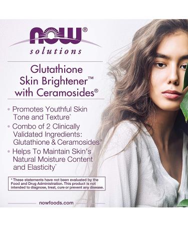 Now Foods Glutathione Skin Brightener - 30 Veg Capsules for Radiant Skin - Buy Online on GoSupps.com