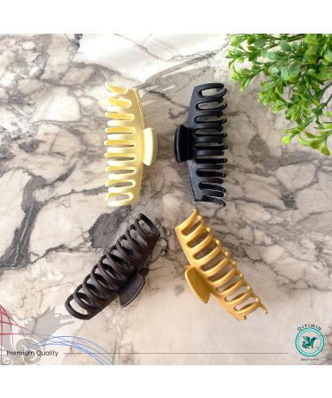 QITMIR Colorful Hair Claw Clips for Women - Large Stylish Hair Accessories (4 Pack) - Buy Online on GoSupps.com