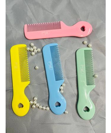 Pack of 4 Round Tip Baby Combs for Sensitive Scalp - Gentle Bristles - 1.0 Count - Buy Online on GoSupps.com