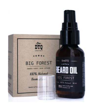 Big Forest Beard Oil is a Beard Growth Conditioner 1 FL OZ All Natural Cedar Wood and Fir Needle Oils Infused Promotes Hair Growth Softens and Strengthens Beards and Mustaches