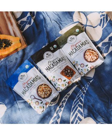 Island Harvest Organic Macadamia Nuts with Sea Salt - Hawaiian Keto Friendly, Non-GMO, All-Natural, High Fiber, 8oz Pack - Buy Online on GoSupps.com