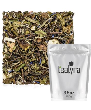 Tealyra - White Coconut Cream - Premium White Tea with Coconut Chips Blend - Loose Leaf Tea - High in Antioxidants - Caffeine Level Low - All Natural Ingredients - 100g (3.5-ounce) 3.5 Ounce (Pack of 1) - Buy Online on GoSupps.com