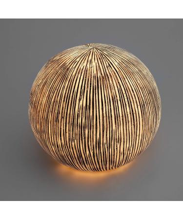 Esotec Solar Ball Light for Garden | Sandstone Look Outdoor D cor | Weatherproof LED Luminous Ball Lamp | 27 cm Solar Garden Light - Buy Online on GoSupps.com