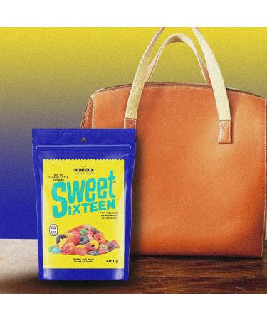 Sweet Sixteen Sweet and Sour Candy Classic Mix of Sour-Coated Gummies 6 packs x 400g Peanut & Nut-Free Candies Soft Chewy and Always Fresh - Buy Online on GoSupps.com