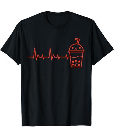 Heartbeat Bubble Tea for a Kawaii Japan Friends Boba Tea T-Shirt