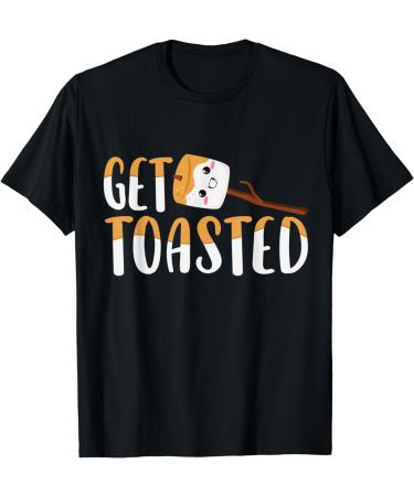 Get Toasted Cute Camping Funny Smores Toasted Marshmallow T-Shirt - Buy Online on GoSupps.com