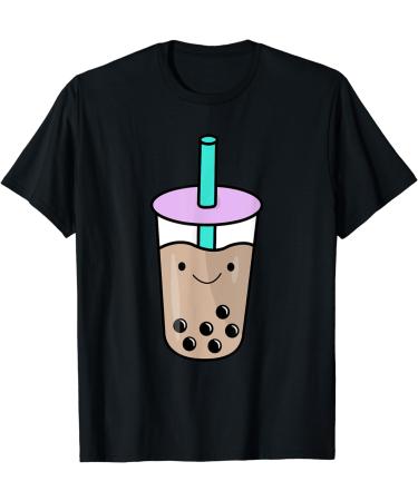 Kawaii Bubble Tea Cartoon Boba Milk Tea T-Shirt - Buy Online on GoSupps.com