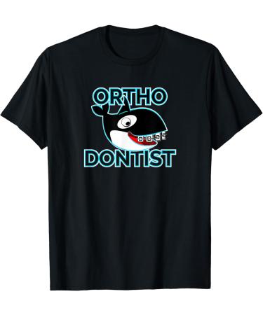 Orca Killer Whale with Dental Floss for Braces T-Shirt