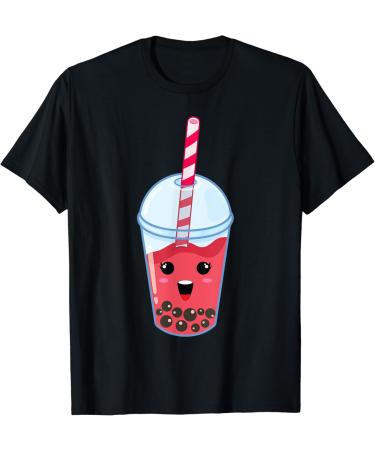 Kawaii Boba Milk Tea | Cute Watermelon Bubble Tea Lover Gift T-Shirt