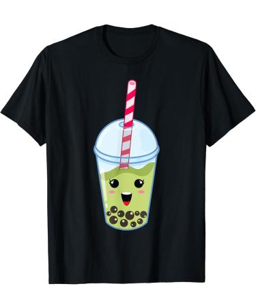 Kawaii Boba Milk Tea | Cute Matcha Bubble Tea Lover Gift T-Shirt - Buy Online on GoSupps.com
