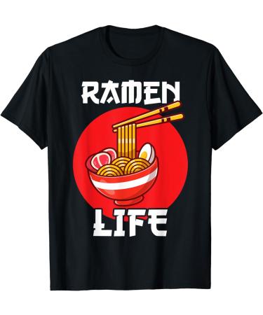 Japanese Anime Ramen Life Noodle Bowl Graphic T-Shirt