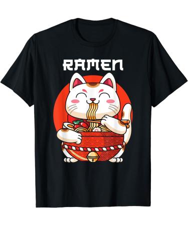 Ramen Maneki Neko Noodle Soup T-Shirt - Buy Online on GoSupps.com