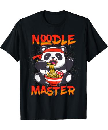 Cute Kawaii Anime Panda Noodle Master Ramen Japanese Otaku T-Shirt