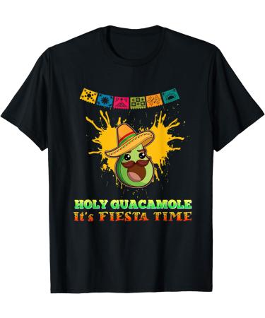 Holy Guacamole It's Fiesta Time Avocado Vegetables Vegan Top T-Shirt
