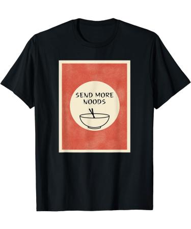 Send more noods - Ramen Noodles Retro Japanese Art Design T-Shirt - Buy Online on GoSupps.com