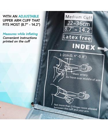 KEENHEALTH Digital Blood Pressure Monitor - 180 Reading Memory & Irregular Heartbeat Detection - Buy Online on GoSupps.com