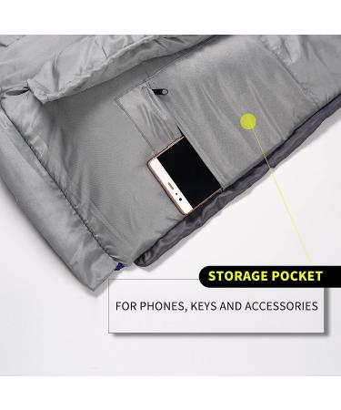 0 Degree Winter Sleeping Bag for Adults (450GSM) - 5F to 32F Temp Range, Waterproof, Portable, Compression Sack - Royal Blue, Ideal for Camping, Hiking, Backpacking - Big and Tall, 4 Season - Buy Online on GoSupps.com