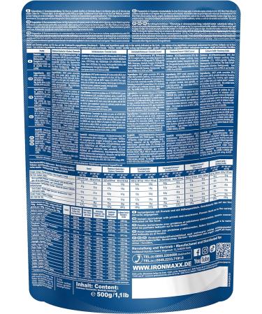 Buy Ironmaxx 100% Whey Protein Powder - Chocolate Coconut 500g | Water-Soluble & Reduced Sugar | International Shipping Available - Buy Online on GoSupps.com