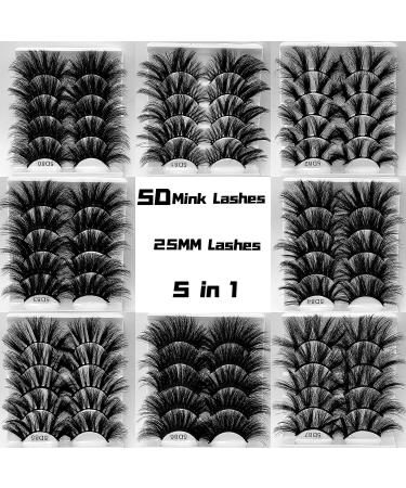 5Pair Fluffy 25mm 3D Mink Lashes - Long, Thick, Natural False Eyelashes - Makeup Vendors - Buy Online on GoSupps.com