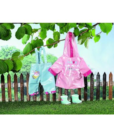 BABY born 832578 Deluxe Rain Set for 43cm Dolls - Raincoat, Trousers, Wellington Boots - Ages 3 - Buy Online on GoSupps.com