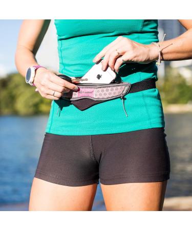 FuelBelt Helium Stretch Belt with Storage & Bib Locks One Size Black/Grey | International Shipping Available - Buy Online on GoSupps.com