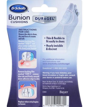 Dr. Scholl's Duragel Bunion Cushion - 5 Count | Pain Relief and Comfort - Buy Online on GoSupps.com
