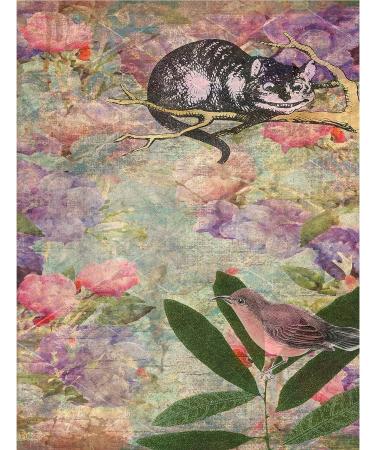 Mulberry Rice Paper 8x10.5 Inch 30gsm - Alice Theme, 6 Printed Images for Decoupage Crafts & Mixed Media - Buy Online on GoSupps.com