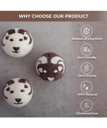 Eco Tumble Dryer Balls - 100% Wool - Reduce Drying time - Naturally Softer Clothes - Baby Safe - Pack of 3 XL Balls. - Buy Online on GoSupps.com