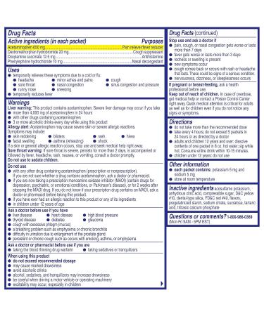 Alka-Seltzer Plus Severe Cold and Flu Night Powder 6 Count - Buy Online on GoSupps.com