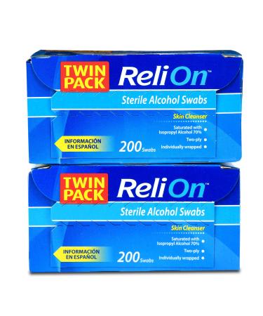 ReliOn Sterile Alcohol Swabs 200 count by Reli On
