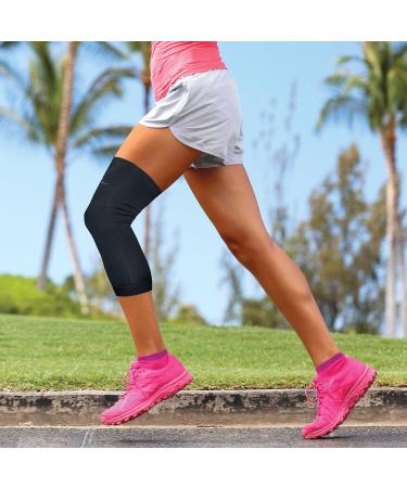 Buy Copper Infused Knee Compression Sleeve - Large Black | International Shipping Available - Buy Online on GoSupps.com