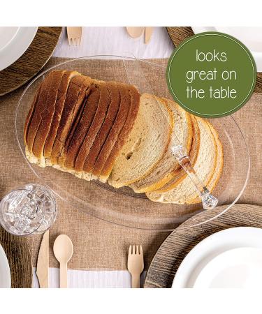 Plasticpro Disposable Clear Cake Knife - Pack of 4 | Heavyweight Plastic Bread Cutter - Buy Online on GoSupps.com