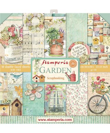 Stamperia Intl Scrapbooking Paper, Multi-Colored 10 Pack