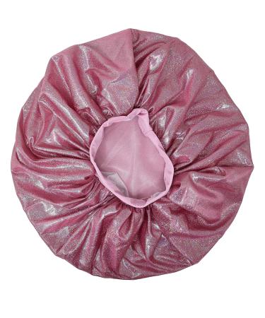 Holographic Extra Jumbo Nightcap Twinkle Deluxe - Pink Hot Pink Sleep Cap Bonnet Hat - Buy Online on GoSupps.com