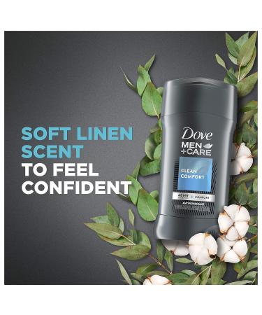 Dove Men+Care Antiperspirant Deodorant 48-Hr Sweat & Odor Protection, Clean Comfort, 2.7 oz (Pack of 3) - Buy Online on GoSupps.com