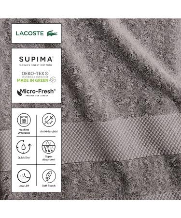 Lacoste Heritage Supima Cotton Bath Towel - Celestial 30x54 - Buy Online on GoSupps.com