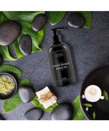 Premium Almond Massage & Body Oil 16oz - Nourishing Natural Moisturizer for All Skin Types | Shipping Worldwide - Buy Online on GoSupps.com