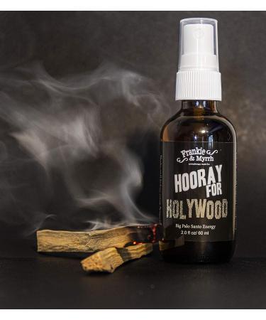 Frankie & Myrrh Palo Santo Smudge Spray | Hooray for Holywood | Crystal Cleansing Energy Rejuvenation Meditation | 100% Pure Essential Oil Mist (Sustainably Sourced) - Buy Online on GoSupps.com