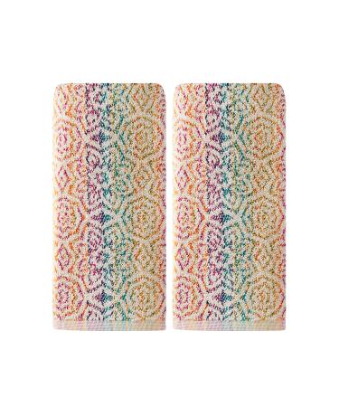 SKL Home by Saturday Knight Ltd. Rhapsody 2 Pc Hand Towel, Multicolored Hand Towel Set, Multicolored