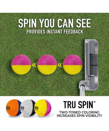 Izzo Golf Tru Spin Foam Practice Balls - Shagger/Practice Set Available | Practice Balls Only - Buy Online on GoSupps.com