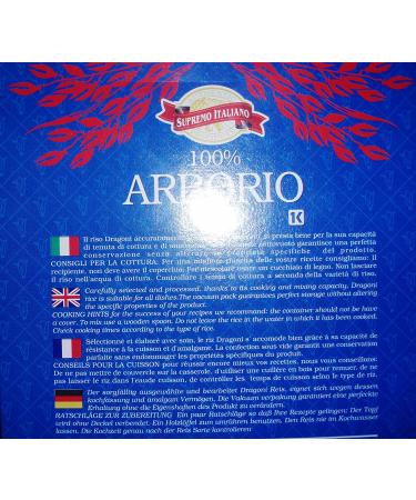 Supremo Italiano Arborio Rice 2.2 lb - Authentic Italian Grain for Risotto - Buy Online on GoSupps.com
