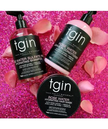 tgin Rose Water Hydrating Shampoo - Sulfate-Free for Curls, Waves & Protective Styles - Buy Online on GoSupps.com