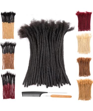 DAIXI 0.4cm and 0.6 0.8cm Thickness Options 6-18 Inch 30 Strands 100% Real Human Hair Dreadlock Extensions for Man/Women Full Head Handmade Permanent loc Extensions Bundles Can Be Dyed Bleached Curled and Twisted including…