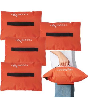 TRINKA Sports Anchor Sand Bags Set of 4 - Weighted for Stability Baseball, Hockey, Golf, Football Nets, Soccer Goals and More, Orange
